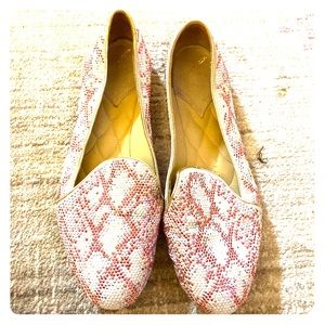 B Brian Atwood Swarovski Smoking Slippers 7.5